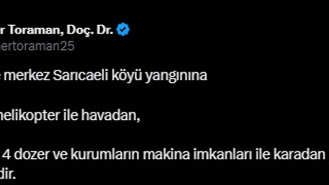 Çanakkale'de orman yangını (4)