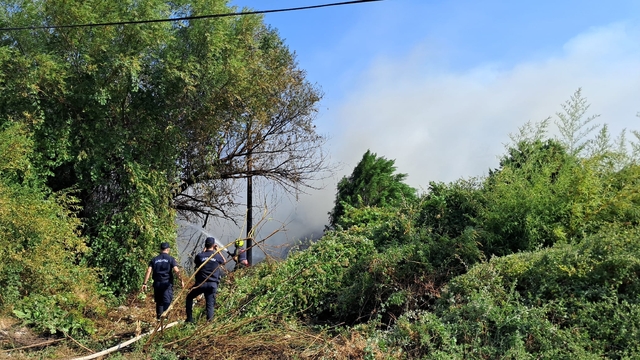 Balıkesir'de çıkan arazi yangını söndürüldü