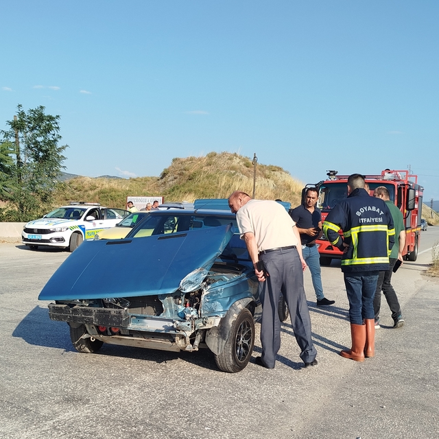 Sinop'ta iki otomobilin çarpıştığı kazada 1 kişi yaralandı