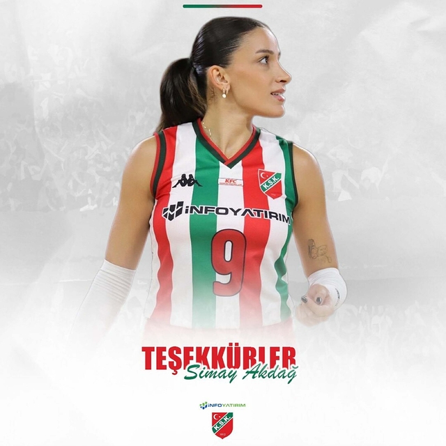 Karşıyaka filesinde Simay gitti