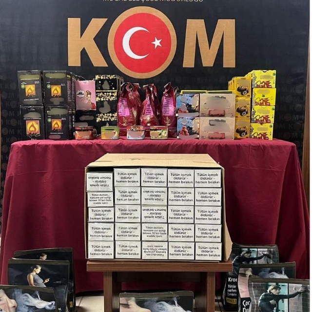 Yozgat'ta 15 bin 650 makaron ele geçirildi