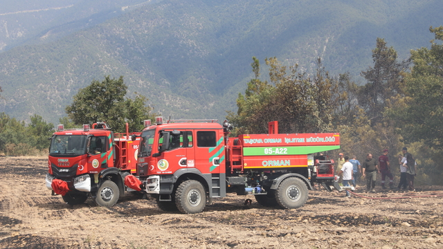 Taşova'da tarım alanında çıkan yangın söndürüldü