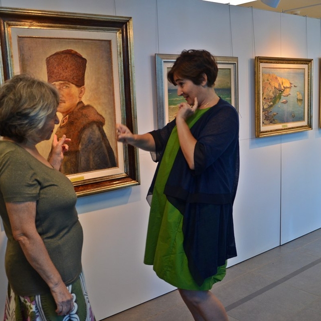 Gelibolu'da "Mavinin İzinde" sergisi açıldı