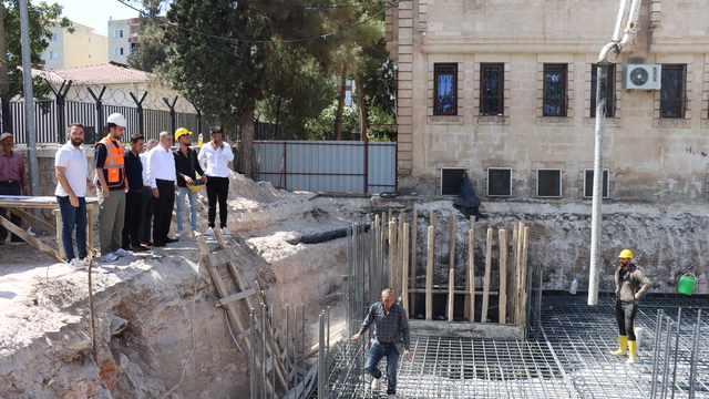 Midyat Belediyesi ek hizmet binasının temeli atıldı