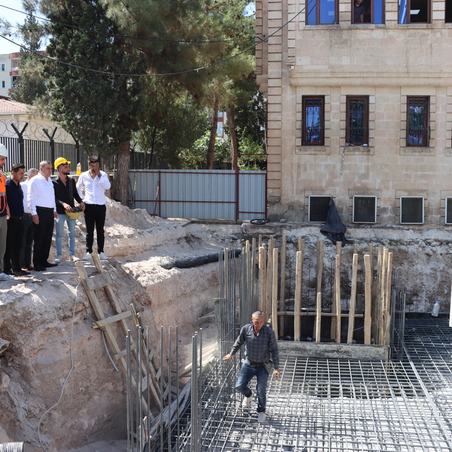 Midyat Belediyesi ek hizmet binasının temeli atıldı