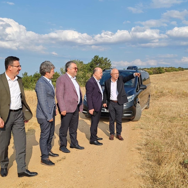 Kastamonu Valisi Dallı, Maslak Yeni Küçük Sanayi Sitesi'nin proje alanında...