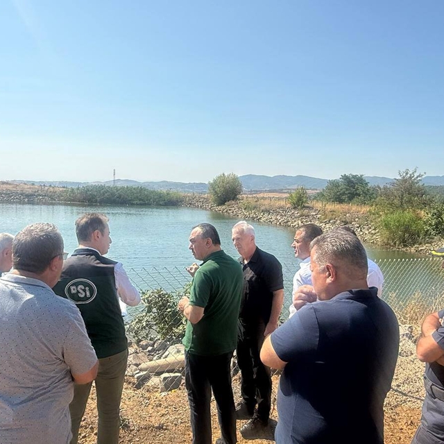 Tekirdağ Valisi Recep Soytürk Naip Barajı'nda inceleme yaptı