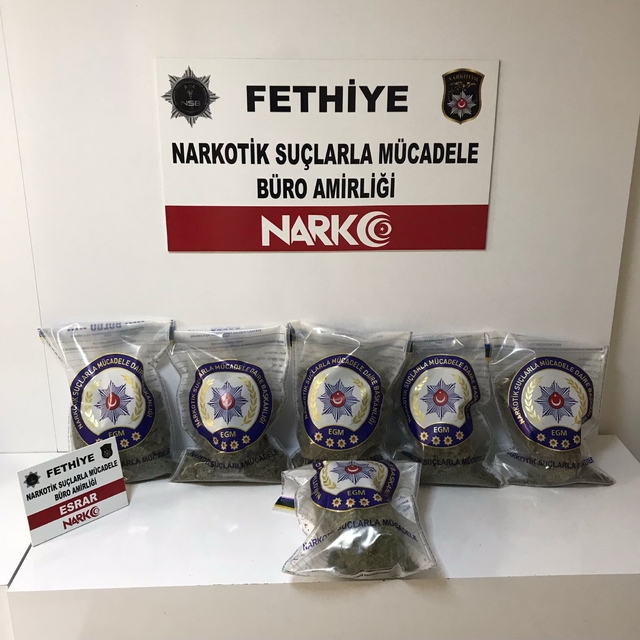 Fethiye'de düzenlenen uyuşturucu operasyonunda 3 zanlı tutuklandı