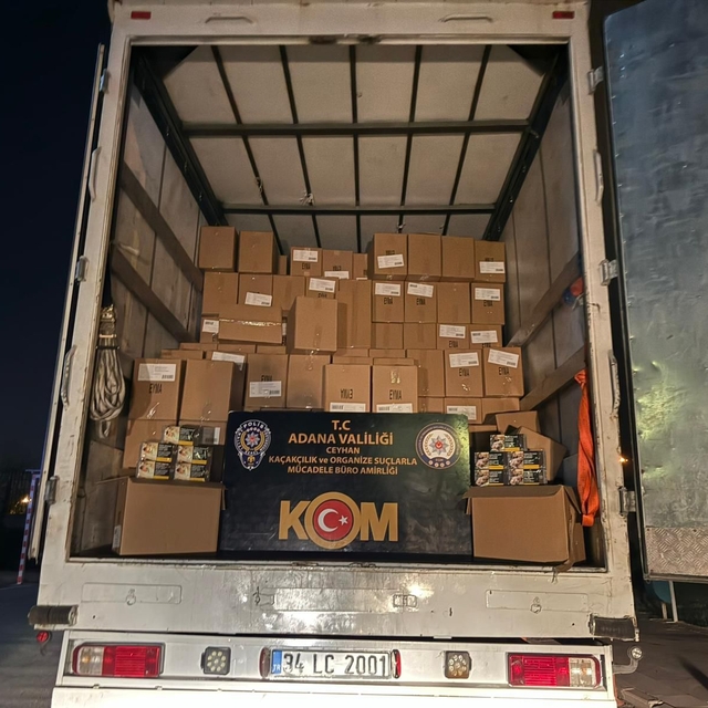 Adana'da 7 milyon makaron ele geçirildi