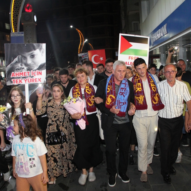 Mattia Ahmet Minguzzi için Of'ta yürüyüş düzenlendi