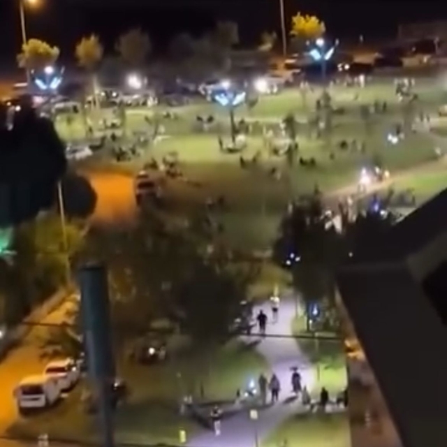 Bursa'da deprem paniği kamerada (2)