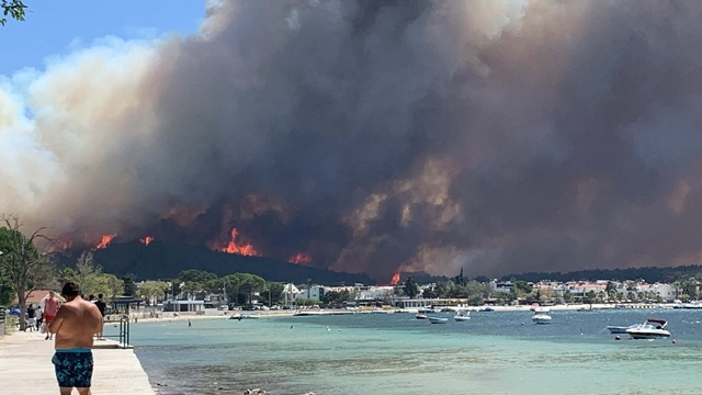 Çanakkale'de orman yangını (2)