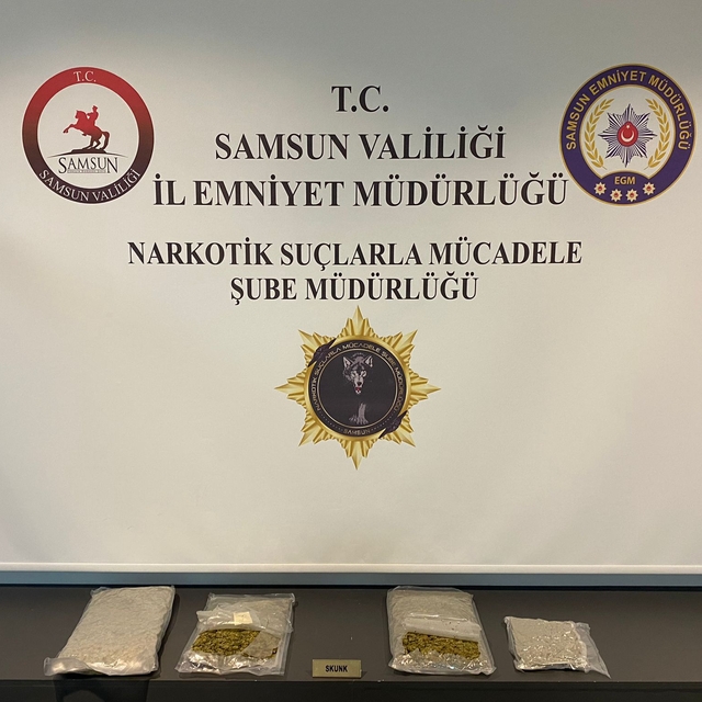 Samsun'da düzenlenen uyuşturucu operasyonunda 2 şüpheli yakalandı