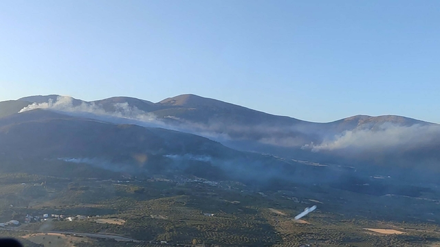 Manisa Soma'daki yangın 2'nci gününde