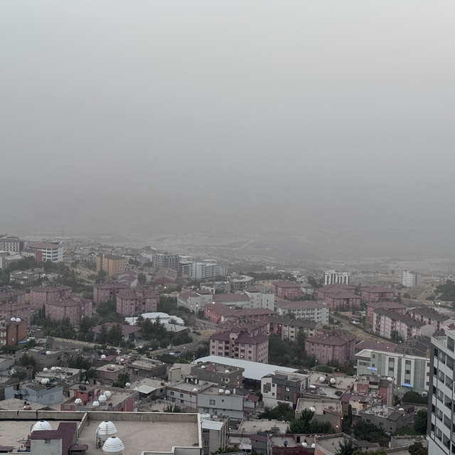 Şırnak'ta toz taşınımı etkili oldu