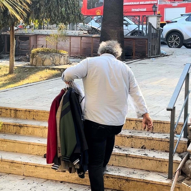 Çanakkale'de orman yangını 2'nci gününde (4)