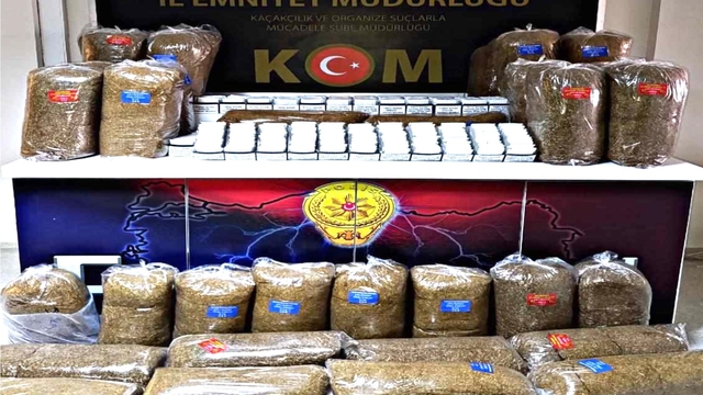 Erzincan'da tütün ve sigara kaçakçılığı operasyonunda bir zanlı yakalandı