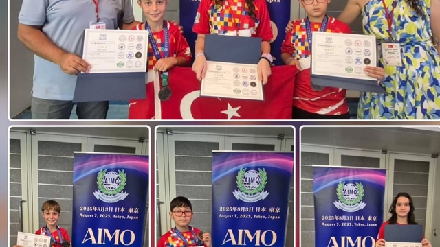 Japonya'daki matematik olimpiyatlarında bronz madalya ve liyakat ödülü aldılar