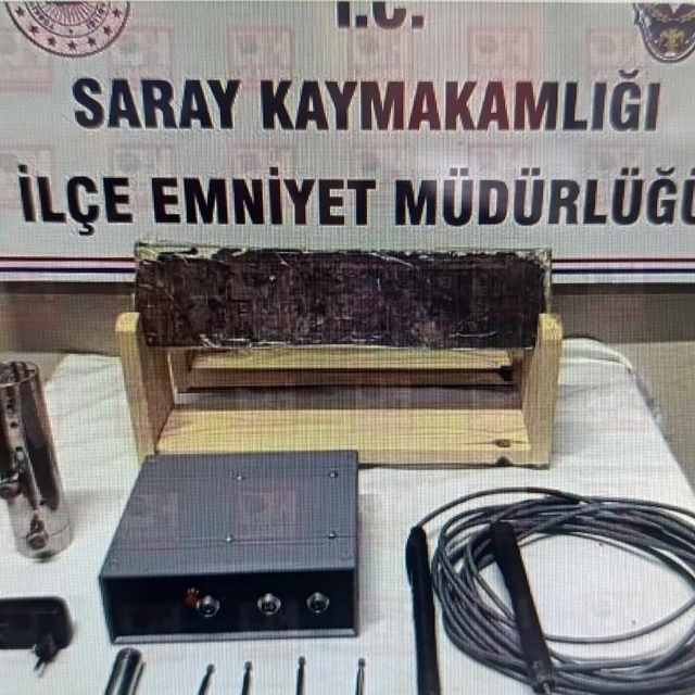 Tekirdağ'da tarihi eser operasyonunda 2 şüpheli yakalandı