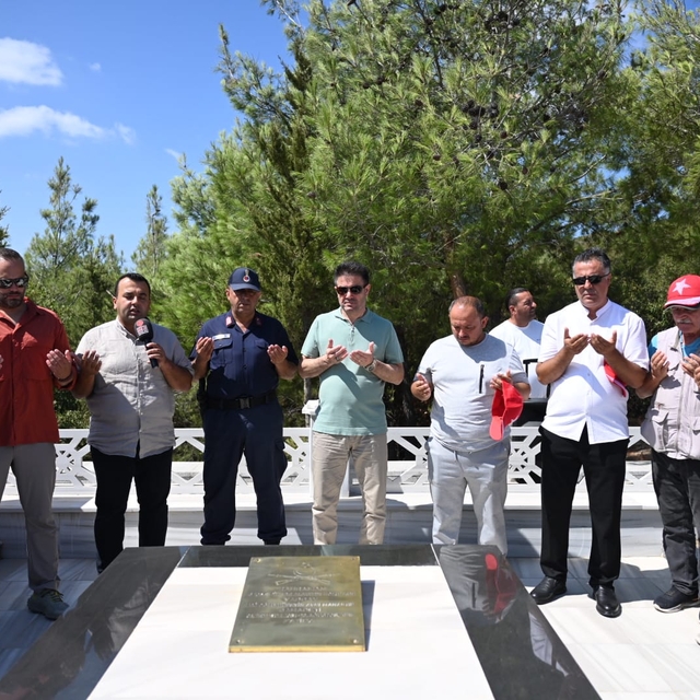 57. Alay Komutanı Yarbay Hüseyin Avni Bey mezarı başında anıldı
