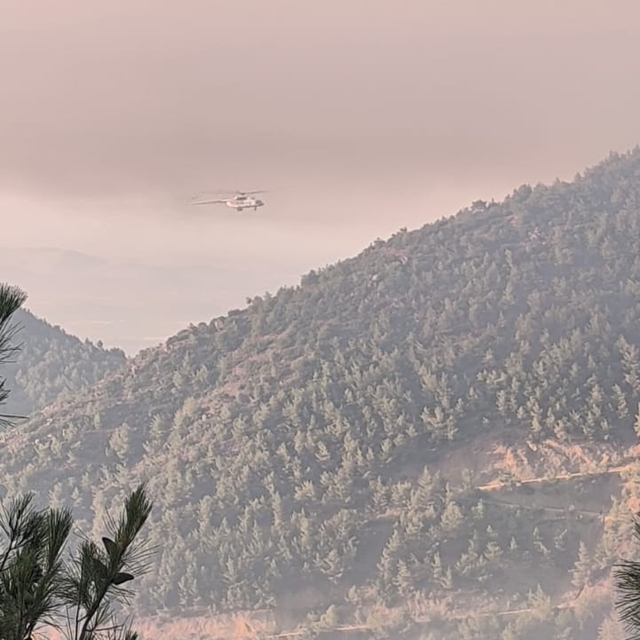 Hatay'daki orman yangını ikinci gününde; havadan müdahale başladı