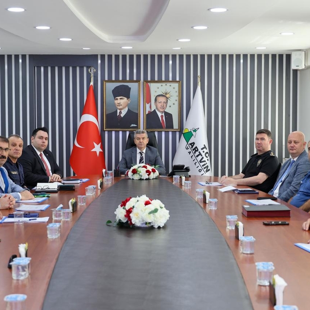 Artvin'de İl Spor Güvenliği Toplantısı yapıldı