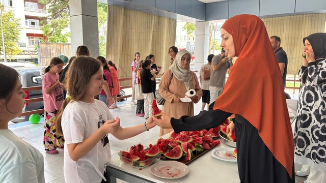 Bafra Gençlik Merkezi'nde Kur'an kursu öğrencileri için etkinlik