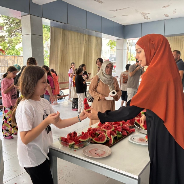 Bafra Gençlik Merkezi'nde Kur'an kursu öğrencileri için etkinlik