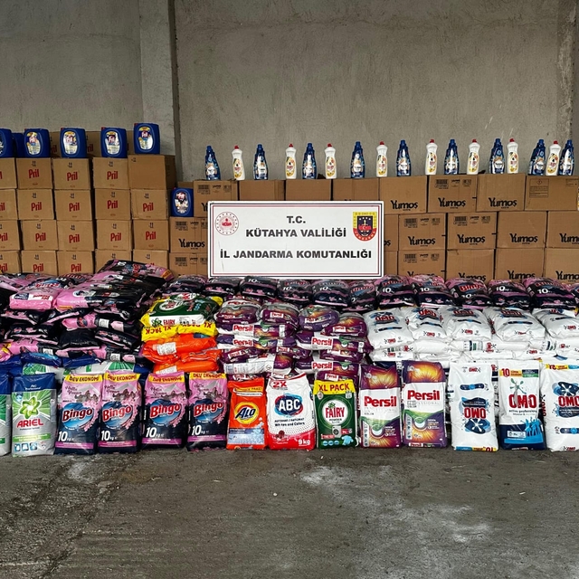 Kütahya'da 7 ton 850 kilogram sahte deterjan ele geçirildi