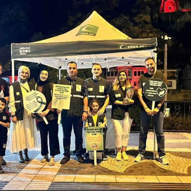Amasya'da Yeşilay ve Sağlıklı Yaşam Farkındalık Etkinliği gerçekleştirildi