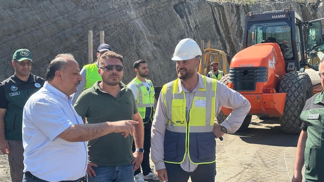 Salıpazarı İçme ve Sulama Barajı inşaatında çalışmalar sürüyor