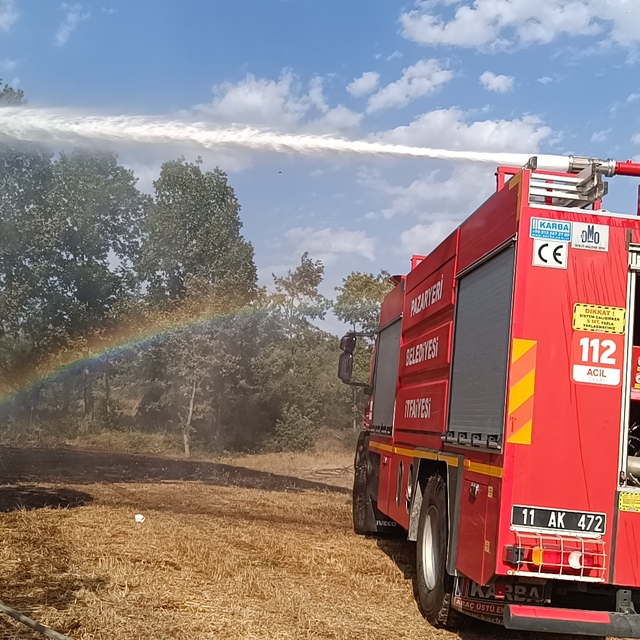 Bilecik'te tarım arazisinde çıkan yangın söndürüldü