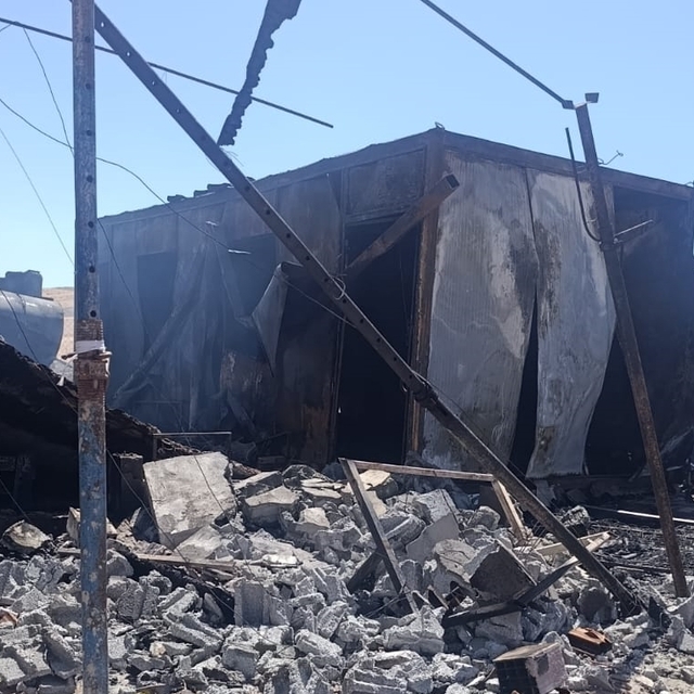 Siirt'te konteynerde çıkan yangın söndürüldü