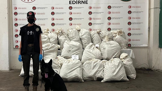 Kapıkule'de 245 kilo esrarı 'Füge' buldu