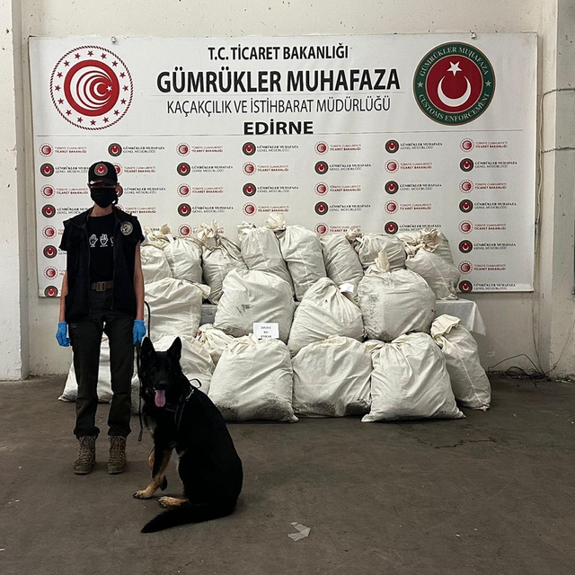 Kapıkule'de 245 kilo esrarı 'Füge' buldu