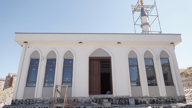 Kayseri'de İlmi Ayet Aksoy-İsmail Aksoy Cami inşaatında sona yaklaşıldı