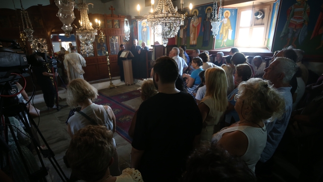 Fener Rum Patriği Bartholomeos Gökçeada'da ayin yönetti