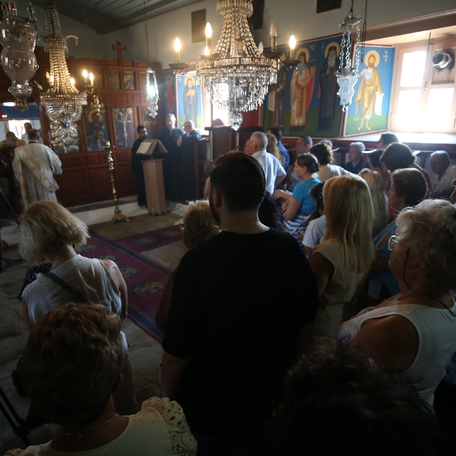 Fener Rum Patriği Bartholomeos Gökçeada'da ayin yönetti