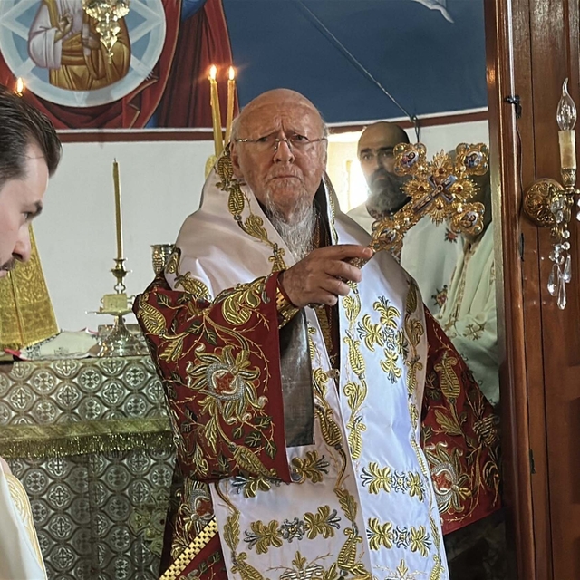 Fener Rum Patriği Bartholomeos, Çanakkale'de ayine katıldı