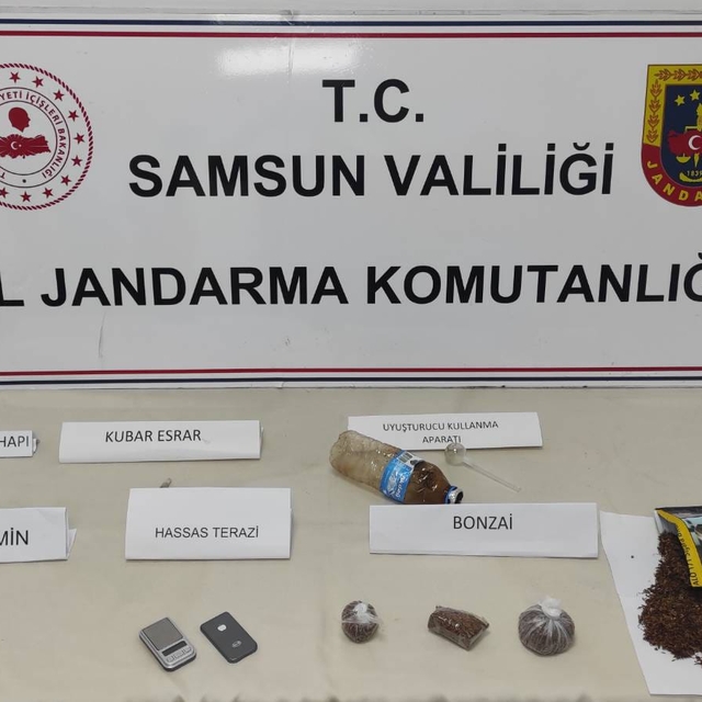 Samsun'da uyuşturucu operasyonunda 1 zanlı yakalandı