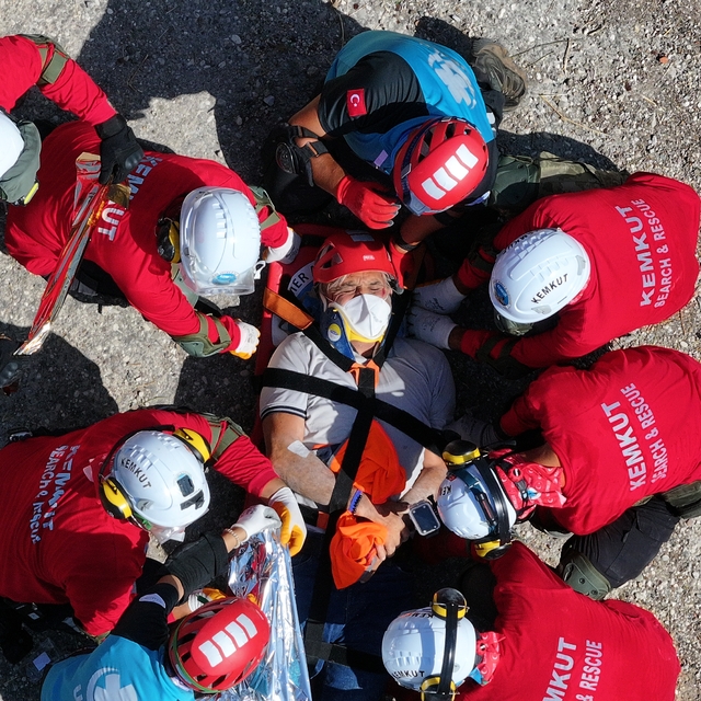 Antalya'da AFAD koordinesinde deprem tatbikatı yapıldı