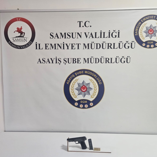 Samsun'da silahla bir kişiyi yaralayan şüpheli yakalandı