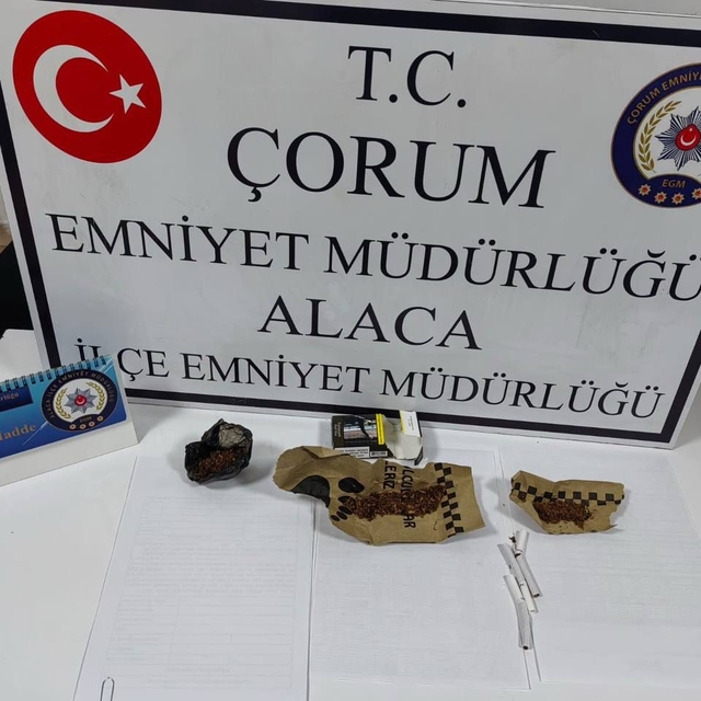 Çorum'da uyuşturucu ticareti yaptığı iddia edilen şüpheli tutuklandı