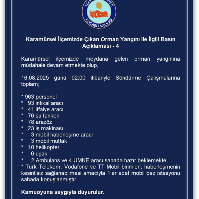 Kocaeli'de orman yangını: 3 mahalle tahliye edildi (5)
