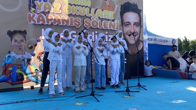 Çorum'da "Yaz Okulları Kapanış Şöleni" yapıldı