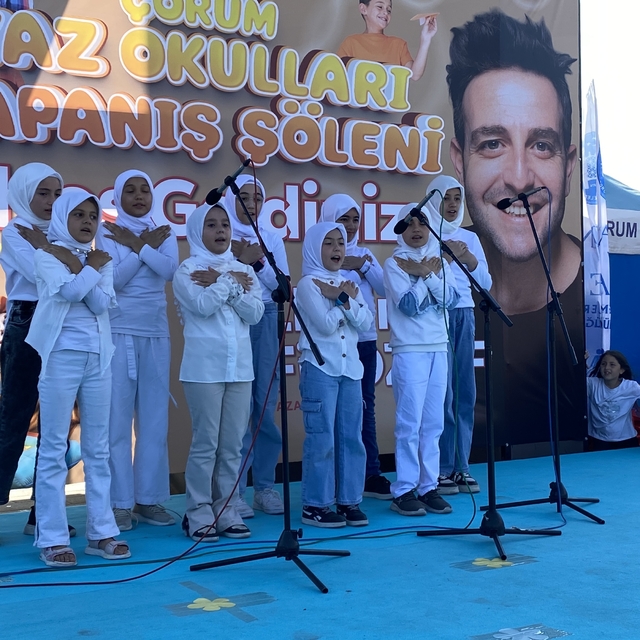 Çorum'da "Yaz Okulları Kapanış Şöleni" yapıldı