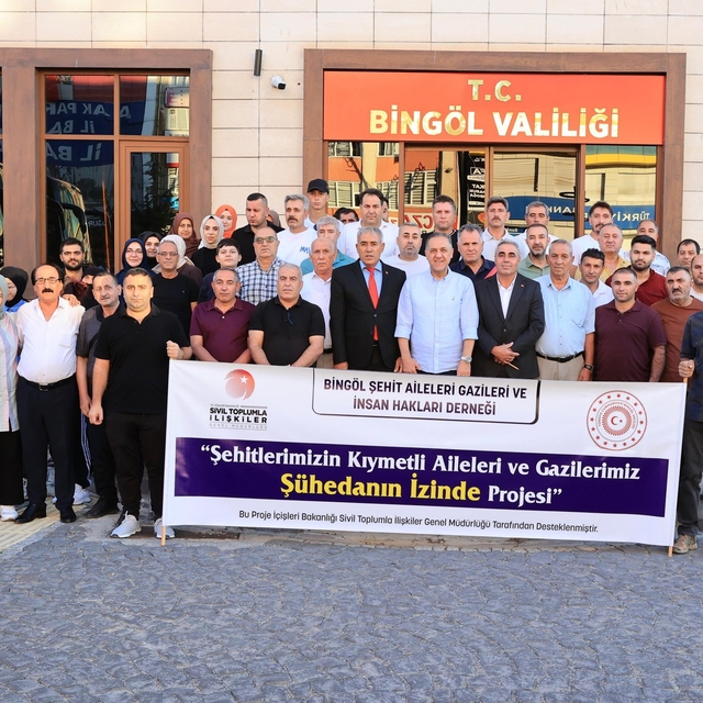 Bingöl'den yola çıkan şehit yakınları, gaziler ve gazi yakınları 4 kenti ge...