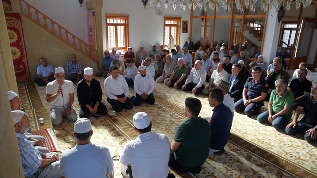 Çorum'da Erol Olçok ve oğlu için mevlit okutuldu