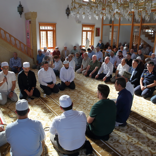 Çorum'da Erol Olçok ve oğlu için mevlit okutuldu