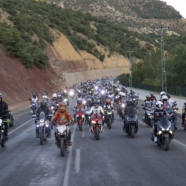 Tunceli'de MamekiFest etkinlikleri kapsamında motosiklet turu yapıldı
